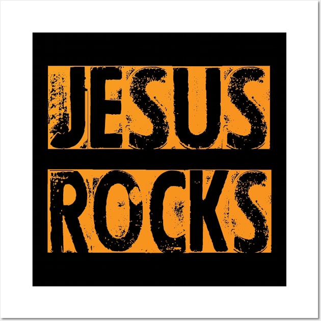 jesus rocks christian Wall Art by theshop